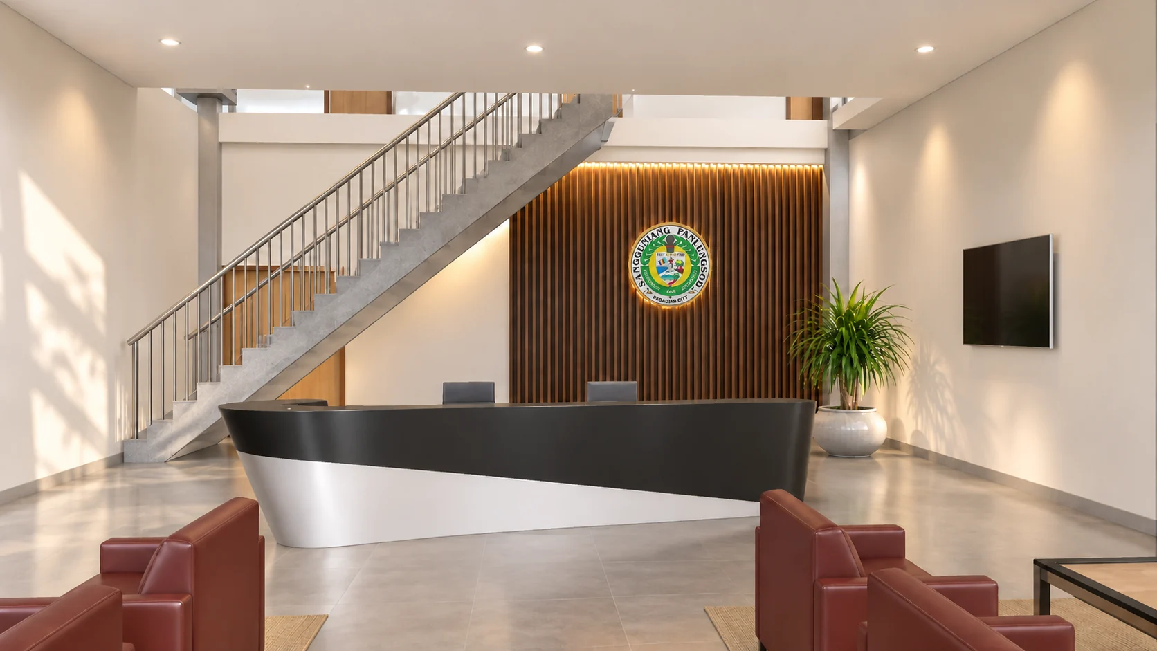 Proposed design visualization: Lobby & reception